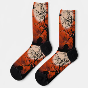 Halloween Bloody Moonlight Nightmare Socks