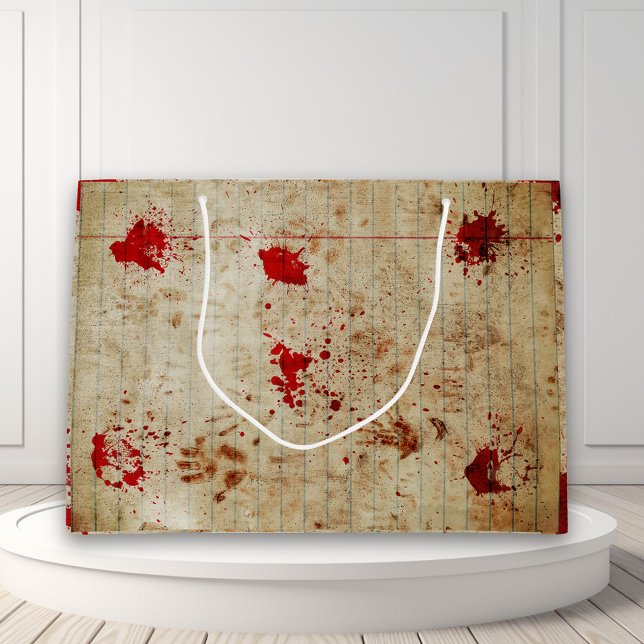 Halloween Bloody Red Blood Scary  Large Gift Bag (Creator Uploaded)