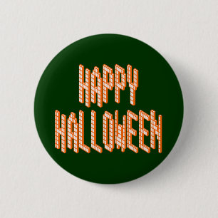 Halloween Blox Text 6 Cm Round Badge