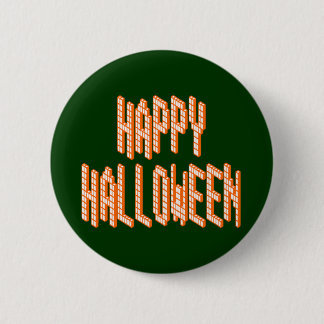 Halloween Blox Text 6 Cm Round Badge
