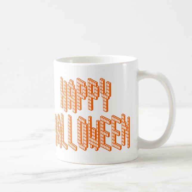 Halloween Blox Text Coffee Mug (Right)