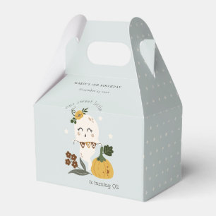 Halloween Blue Ghost Little Boo Any Age Birthday Favour Box