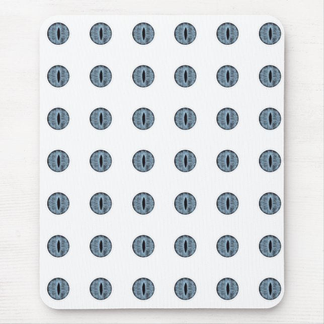 Halloween Blue Polka Dot Eyes Mouse Mat (Front)