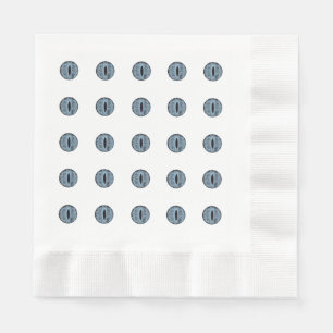 Halloween Blue Polka Dot Eyes Napkin