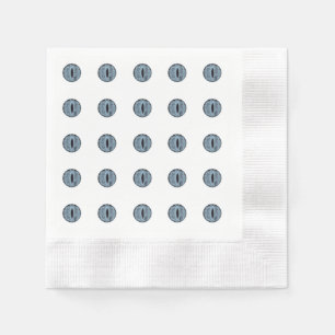 Halloween Blue Polka Dot Eyes Napkin