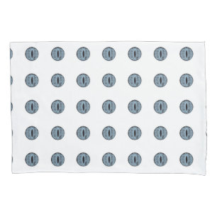 Halloween Blue Polka Dot Eyes Pillowcase