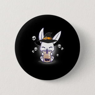 Halloween Boba Bunny Kawaii Anime Witch Bunny Bob 6 Cm Round Badge