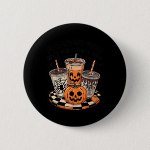 Halloween Boba Tea Funny Coffee Freshly Bood 6 Cm Round Badge