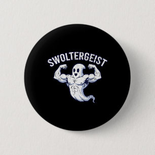 Halloween Bodybuilding Ghost Funny Swoltergeist 6 Cm Round Badge