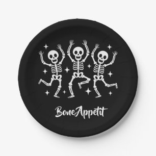 Halloween Bone Appetit  Paper Plate