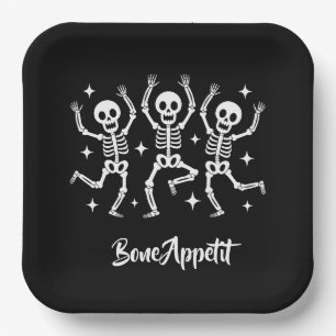 Halloween Bone Appetit  Paper Plate