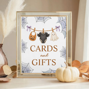 Halloween Boo 8x10 Cards & Gifts Table Sign
