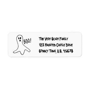 Halloween Boo Address Labels by RoseWrites