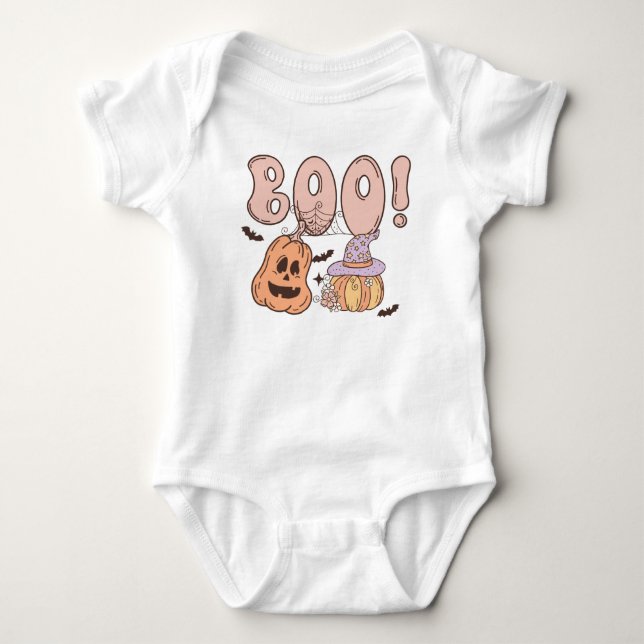 Halloween Boo Baby Bodysuit (Front)
