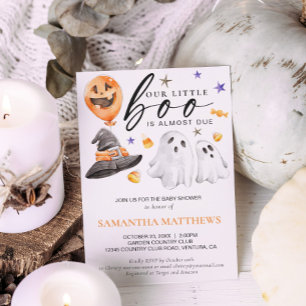 Halloween Boo Baby Shower Invitation
