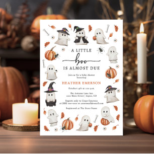 Halloween Boo Baby Shower Invitation