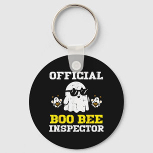 Halloween Boo Bee Inspector Funny Costume Men Key Ring