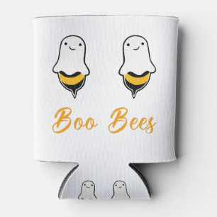 Halloween Boo Bees Ghost Can Cooler