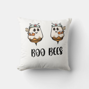 Halloween Boo Bees Nurse Classic T-Shirt Cushion