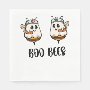 Halloween Boo Bees Nurse Classic T-Shirt Napkin