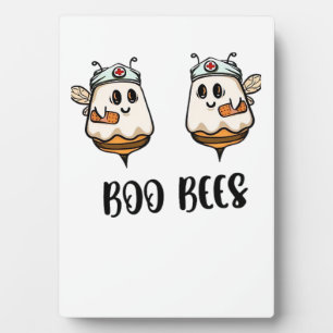 Halloween Boo Bees Nurse Classic T-Shirt Plaque