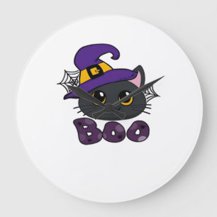 Halloween Boo Boo Crew Classic T-Shirt Large Clock