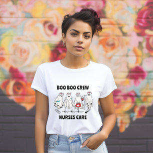 Halloween Boo Boo Crew Ghost Nurse T-Shirt