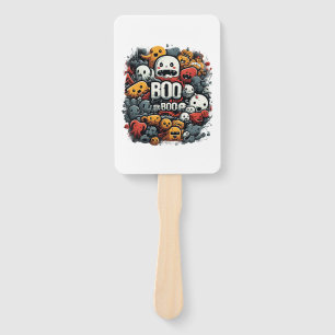 Halloween Boo Boo Crew Nurse Spooky Festival Hand Fan