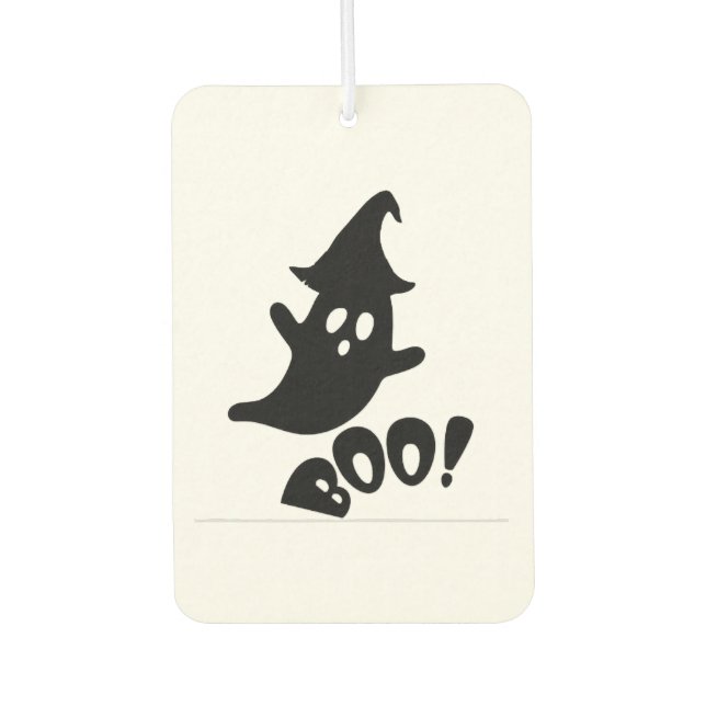Halloween boo                 car air freshener (Front)