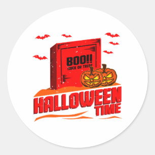 Halloween Boo Classic Round Sticker
