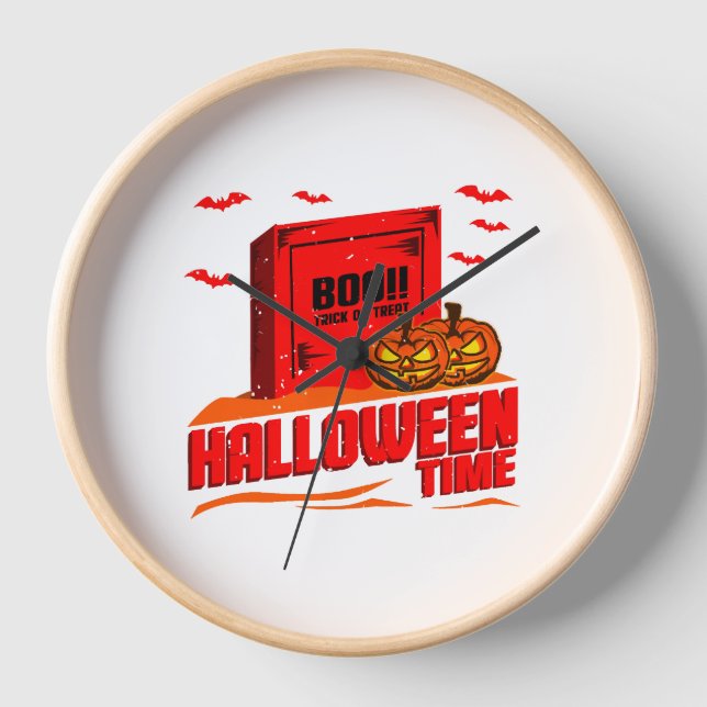 Halloween Boo                             Clock (Front)