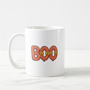 Halloween Boo Creepy Letters with Scary Glow Eyes Coffee Mug