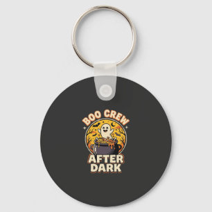 Halloween Boo Crew Badge Key Ring