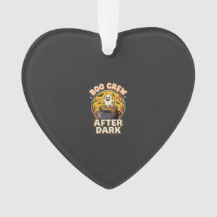 Halloween Boo Crew Badge Ornament