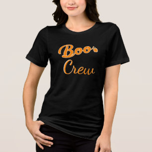 Halloween Boo Crew Family Matching Costume Tri-Blend Shirt