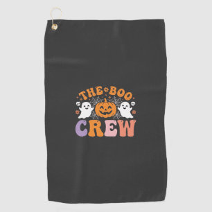 Halloween Boo Crew Ghost Pumpkin Design_1 Golf Towel