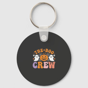 Halloween Boo Crew Ghost Pumpkin Design_1 Key Ring