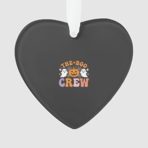 Halloween Boo Crew Ghost Pumpkin Design_1 Ornament