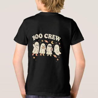 Halloween Boo Crew Ghost Squad Kids Tri-Blend Shirt