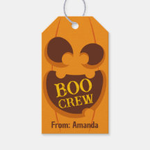 Halloween Boo Crew Pumpkin Spooky Retro Face