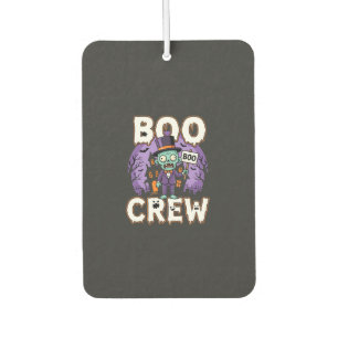Halloween Boo Crew Zombie Family Vector Design Car Air Freshener