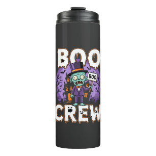 Halloween Boo Crew Zombie Family Vector Design Thermal Tumbler