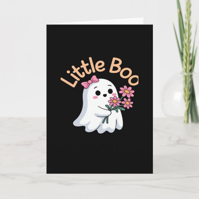 Halloween Boo Cute Family Card (Front)