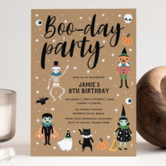 Halloween Boo-day Party Invitation