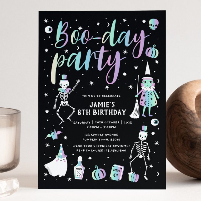 Halloween Boo-day Party Invitation (Creator Uploaded)