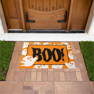 Halloween BOO!  Doormat