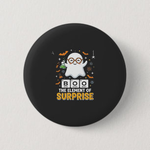 Halloween Boo Element of Surprise Ghost Design_1 6 Cm Round Badge