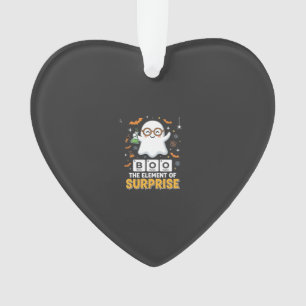 Halloween Boo Element of Surprise Ghost Design_1 Ornament