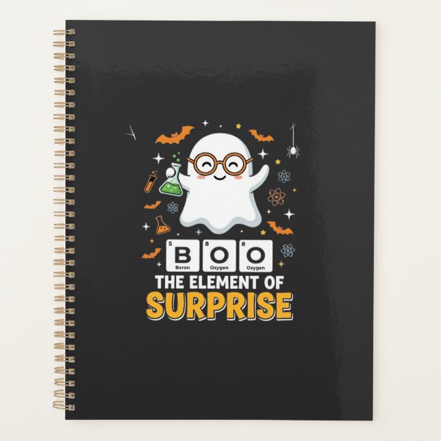 Halloween Boo Element of Surprise Ghost Design_1 Planner (Front)