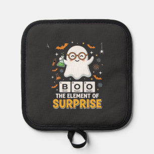 Halloween Boo Element of Surprise Ghost Design_1 Pot Holder